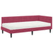 Cadru de pat colțar cu saltea cu headboard 2 pcs Verde Catifea - WALTI WALTI