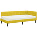 Cadru de pat colțar cu saltea cu headboard 2 pcs Galben Catifea - WALTI WALTI
