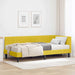 Cadru de pat colțar cu saltea cu headboard 2 pcs Galben Catifea - WALTI WALTI