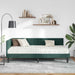 Cadru de pat colțar cu saltea cu headboard 2 pcs Verde Catifea - WALTI WALTI