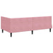 Cadru de pat colțar cu saltea cu headboard 2 pcs Gri Catifea - WALTI WALTI