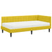 Cadru de pat colțar cu saltea cu headboard 2 pcs Galben Catifea - WALTI WALTI