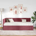 Cadru de pat colțar cu saltea cu headboard 2 pcs Gri Catifea - WALTI WALTI
