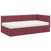 Cadru de pat colțar cu saltea cu headboard 2 pcs Gri Catifea - WALTI WALTI
