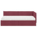 Cadru de pat colțar cu saltea cu headboard 2 pcs Gri Catifea - WALTI WALTI
