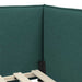 Cadru de pat colțar cu saltea cu headboard 2 pcs Verde Catifea - WALTI WALTI