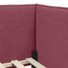 Cadru de pat colțar cu saltea cu headboard 2 pcs Gri Catifea - WALTI WALTI