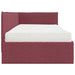 Cadru de pat colțar cu saltea cu headboard 2 pcs Gri Catifea - WALTI WALTI