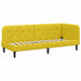 Cadru de pat colțar cu saltea Galben 80 x 200 cm Catifea - WALTI WALTI