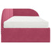 Cadru de pat colțar cu saltea cu headboard 2 pcs Verde Catifea - WALTI WALTI