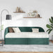 Cadru de pat colțar cu saltea cu headboard 2 pcs Verde Catifea - WALTI WALTI