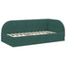 Cadru de pat colțar cu saltea cu headboard 2 pcs Verde Catifea - WALTI WALTI