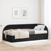 Cadru de pat colțar cu saltea cu headboard 2 pcs Negru Catifea - WALTI WALTI
