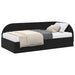Cadru de pat colțar cu saltea cu headboard 2 pcs Negru Catifea - WALTI WALTI