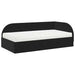 Cadru de pat colțar cu saltea cu headboard 2 pcs Negru Catifea - WALTI WALTI