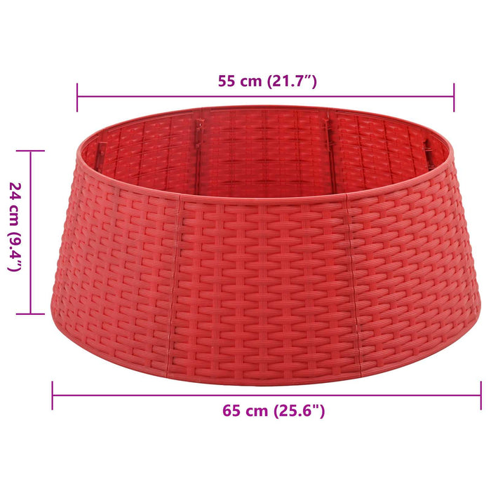 FustăpentruBraddeCrăciun Roșu Ø 65 x 24 cm Plastic WALTI