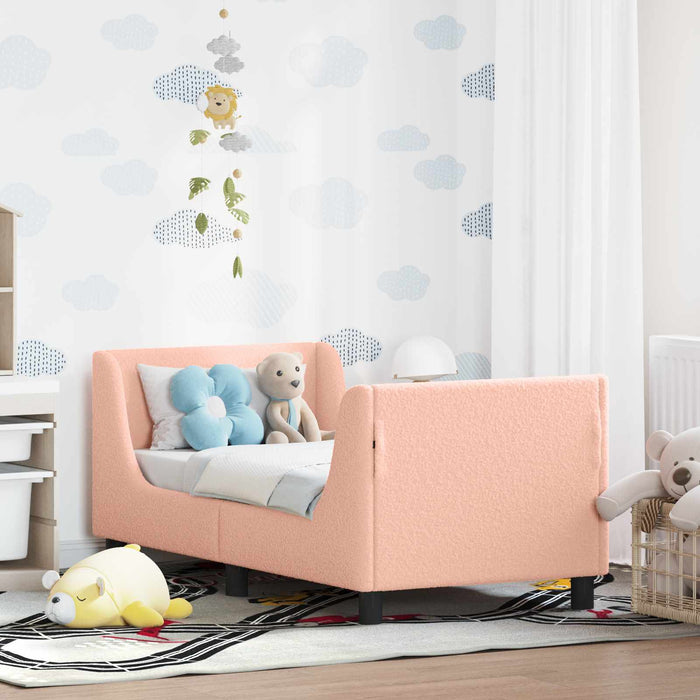 Cadru de pat pentru copii cu spătar Roz 70 x 140 cm - WALTI WALTI