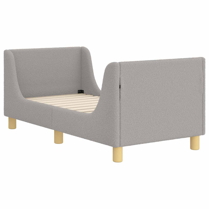 Cadru de pat pentru copii cu spătar Gri deschis 70 x 140 cm - WALTI WALTI