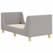 Cadru de pat pentru copii cu spătar Gri deschis 70 x 140 cm - WALTI WALTI