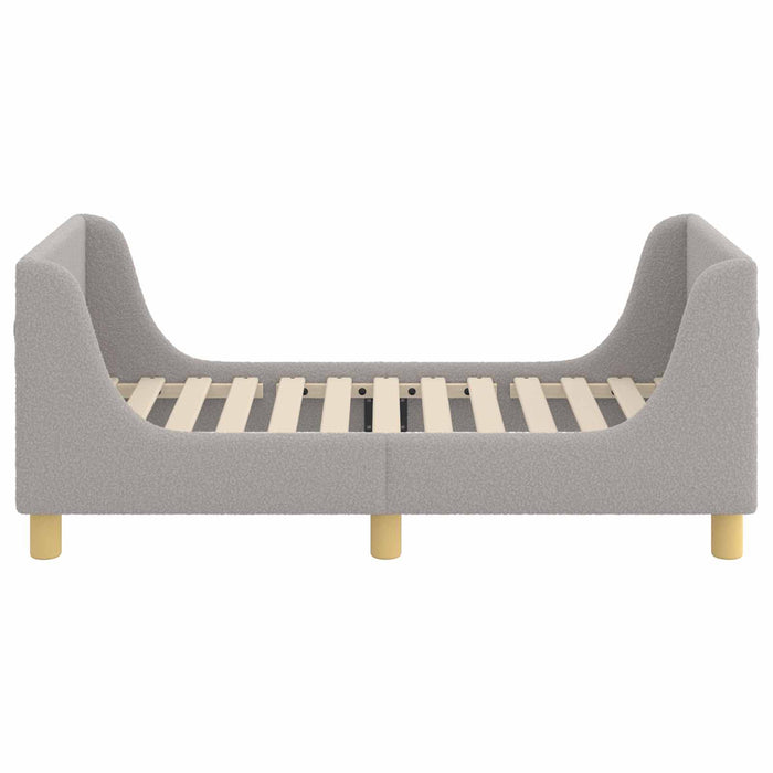 Cadru de pat pentru copii cu spătar Gri deschis 70 x 140 cm - WALTI WALTI