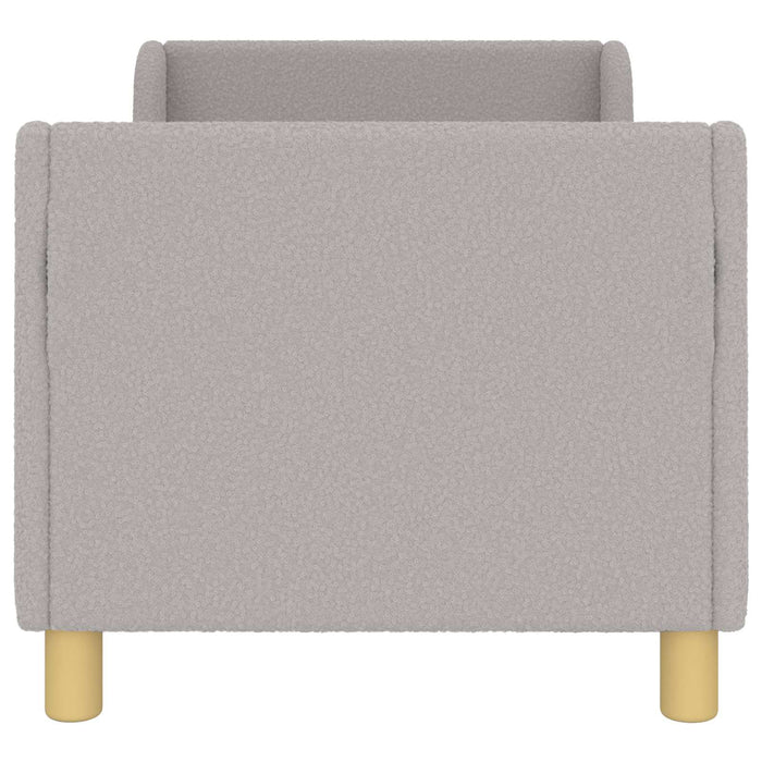Cadru de pat pentru copii cu spătar Gri deschis 70 x 140 cm - WALTI WALTI