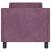 Cadru de pat pentru copii cu spătar Violet 70 x 140 cm Catifea - WALTI WALTI