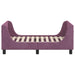 Cadru de pat pentru copii cu spătar Violet 70 x 140 cm Catifea - WALTI WALTI