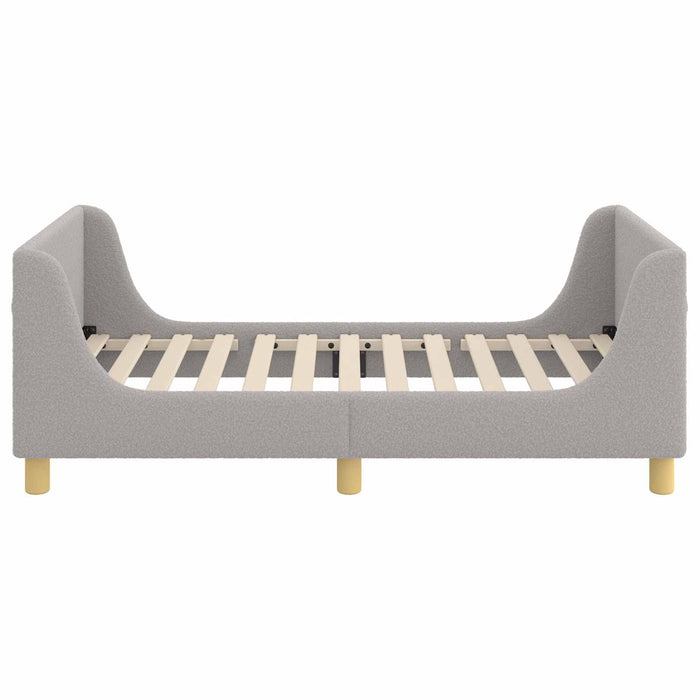 Cadru de pat pentru copii cu spătar Gri deschis 80 x 160 cm - WALTI WALTI