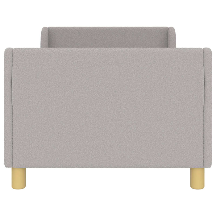 Cadru de pat pentru copii cu spătar Gri deschis 80 x 160 cm - WALTI WALTI
