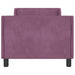 Cadru de pat pentru copii cu spătar Violet 80 x 160 cm Catifea - WALTI WALTI