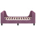 Cadru de pat pentru copii cu spătar Violet 80 x 160 cm Catifea - WALTI WALTI