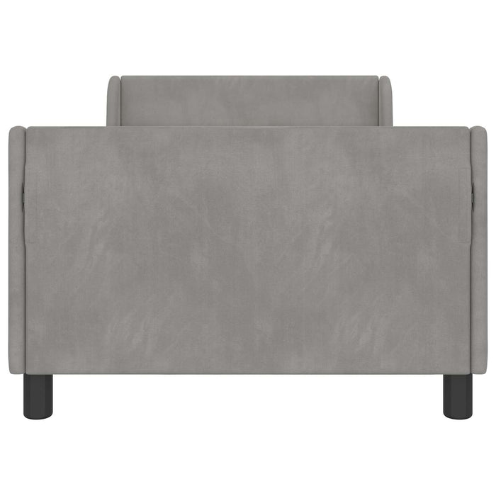 Cadru de pat pentru copii cu spătar Gri deschis 80 x 200 cm - WALTI WALTI