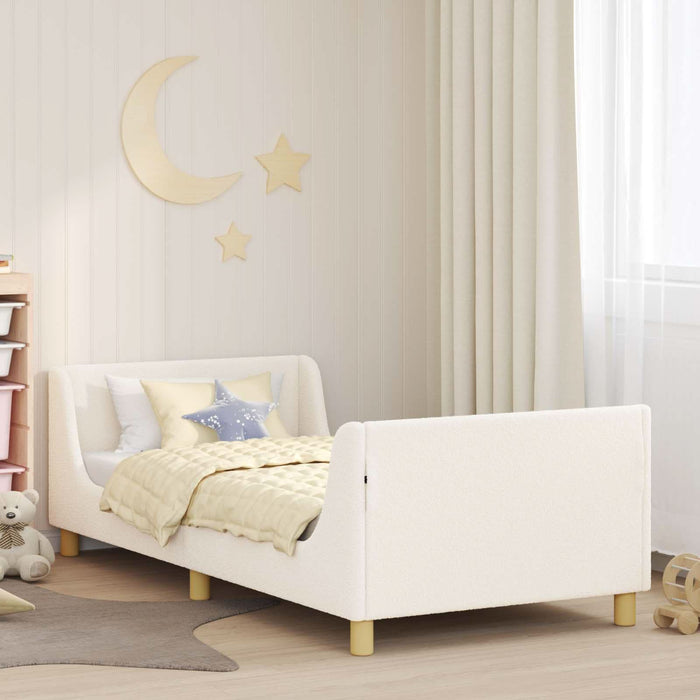 Cadru de pat pentru copii cu spătar Crem 90 x 190 cm - WALTI WALTI