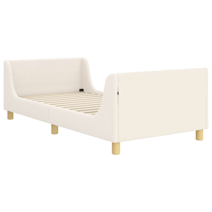 Cadru de pat pentru copii cu spătar Crem 90 x 190 cm - WALTI WALTI