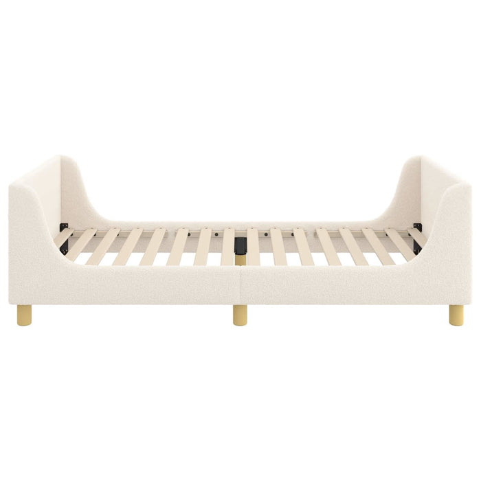 Cadru de pat pentru copii cu spătar Crem 90 x 190 cm - WALTI WALTI