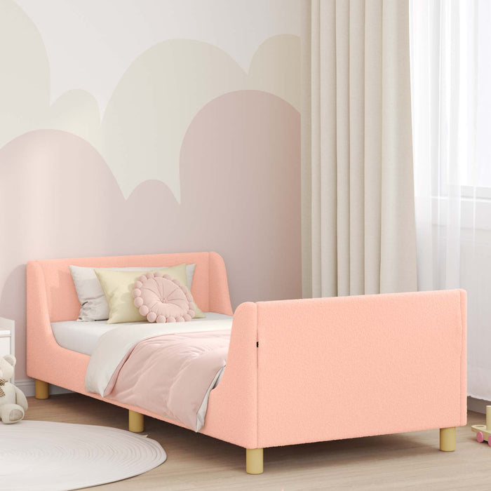 Cadru de pat pentru copii cu spătar Roz 90 x 200 cm - WALTI WALTI