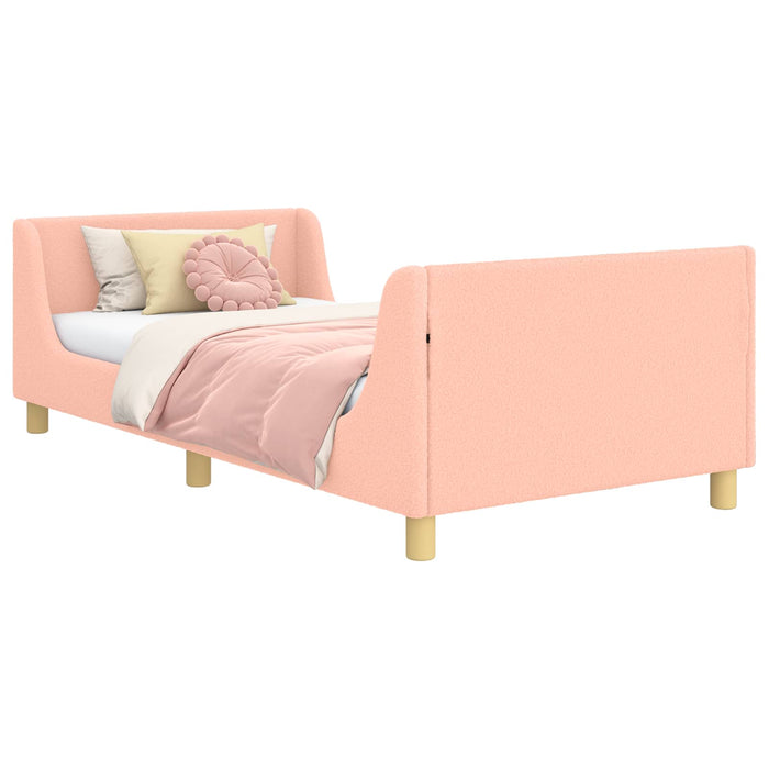 Cadru de pat pentru copii cu spătar Roz 90 x 200 cm - WALTI WALTI