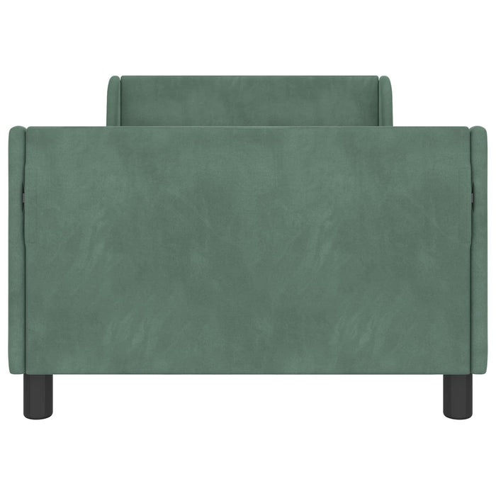 Cadru de pat pentru copii cu spătar Verde Mării 90 x 200 cm - WALTI WALTI