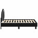 Cadru de pat pentru copii cu spătar Negru 70 x 140 cm Catifea - WALTI WALTI