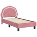 Cadru de pat pentru copii cu spătar Roz 70 x 140 cm Catifea - WALTI WALTI