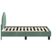 Cadru de pat pentru copii cu spătar Verde Mării 70 x 140 cm - WALTI WALTI