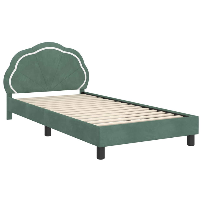 Cadru de pat pentru copii cu spătar Verde Mării 80 x 200 cm - WALTI WALTI