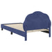 Cadru de pat pentru copii cu spătar Albastru Poliție - WALTI WALTI