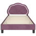 Cadru de pat pentru copii cu spătar Violet 90 x 190 cm Catifea - WALTI WALTI
