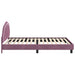Cadru de pat pentru copii cu spătar Violet 90 x 190 cm Catifea - WALTI WALTI