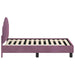 Cadru de pat pentru copii cu spătar Violet 70 x 140 cm Catifea - WALTI WALTI