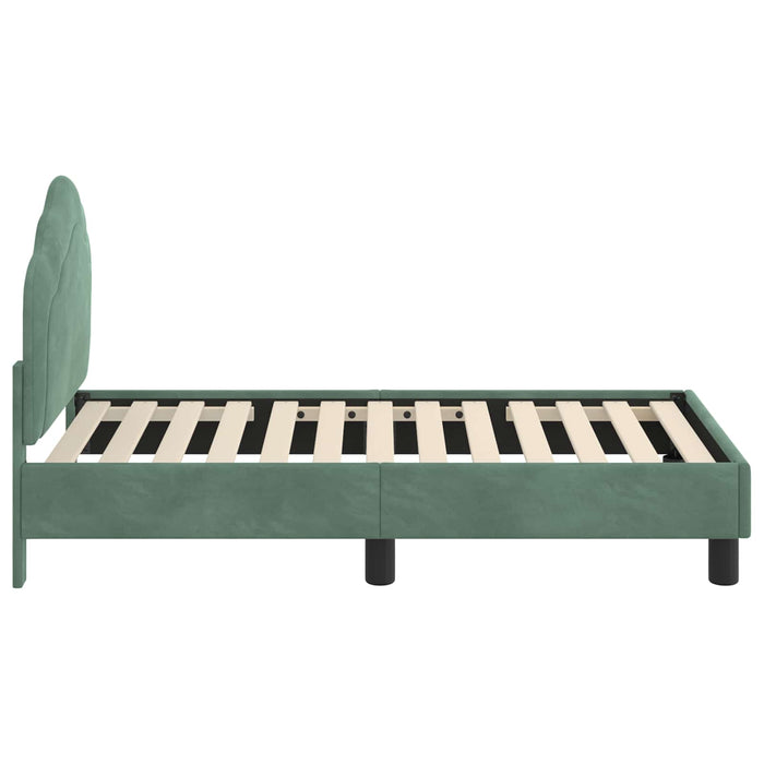 Cadru de pat pentru copii cu spătar Verde Mării 70 x 140 cm - WALTI WALTI