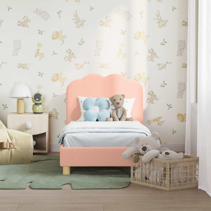 Cadru de pat pentru copii cu spătar Roz 70 x 140 cm - WALTI WALTI