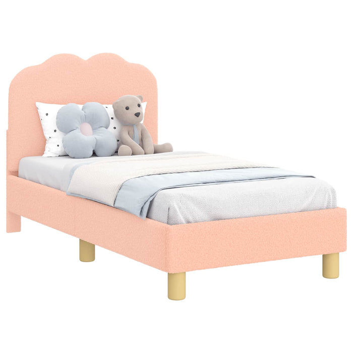 Cadru de pat pentru copii cu spătar Roz 70 x 140 cm - WALTI WALTI