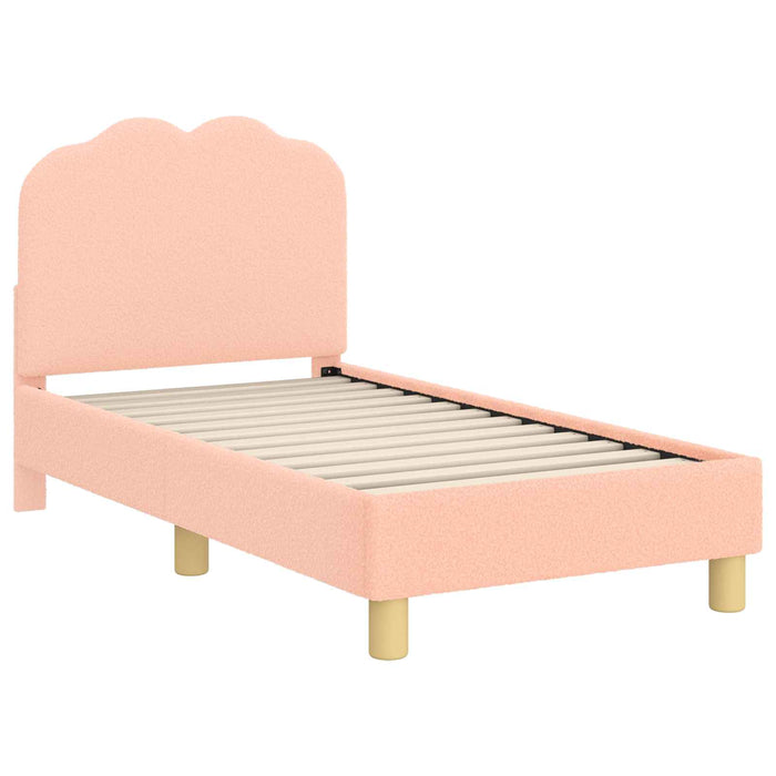 Cadru de pat pentru copii cu spătar Roz 70 x 140 cm - WALTI WALTI